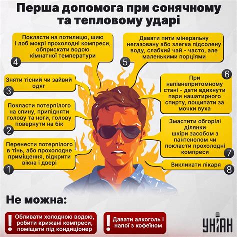Солнечный и тепловой удар: как распознать симптомы и оказать первую помощь